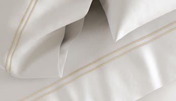 The Embroidered Sateen Sheet Set