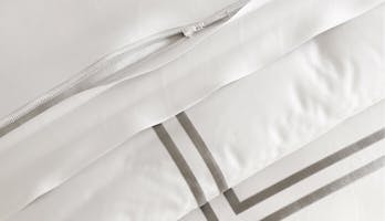 The Embroidered Sateen Duvet Cover Set