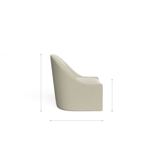 Anais Chair profile dimensions