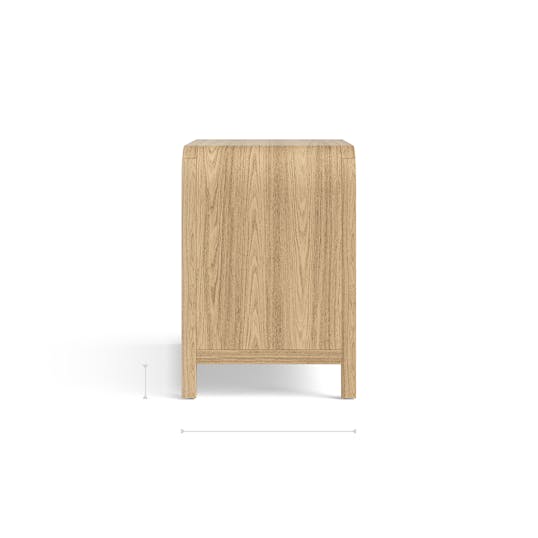 Arden Nightstand profile dimensions