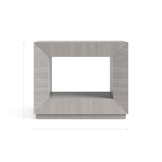 Atlas Nightstand front dimensions