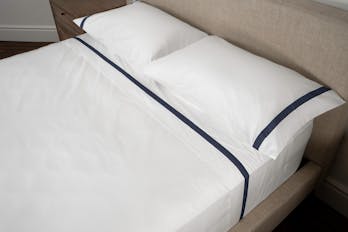 The Banded Percale Pillowcase Pair