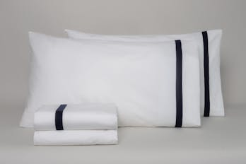 The Banded Percale Sheet Set