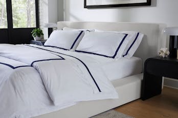 The Banded Percale Sheet Set