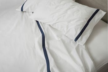 The Banded Percale Sheet Set