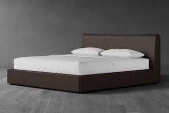 Bari Leather Storage Bed