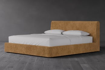 Bari Leather Storage Bed
