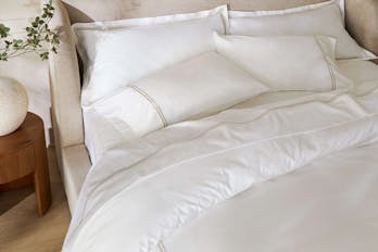 The Embroidered Sateen Duvet Cover Set