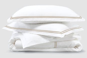 The Embroidered Sateen Duvet Cover Set