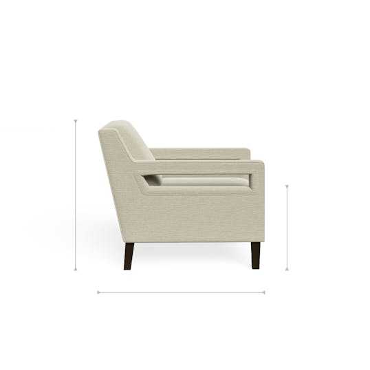 Logan Chair profile dimensions