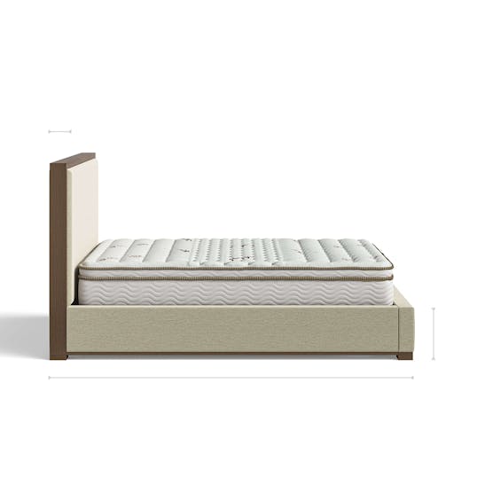 Lyon Storage Bed profile dimensions