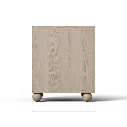 Lyse Nightstand profile dimensions