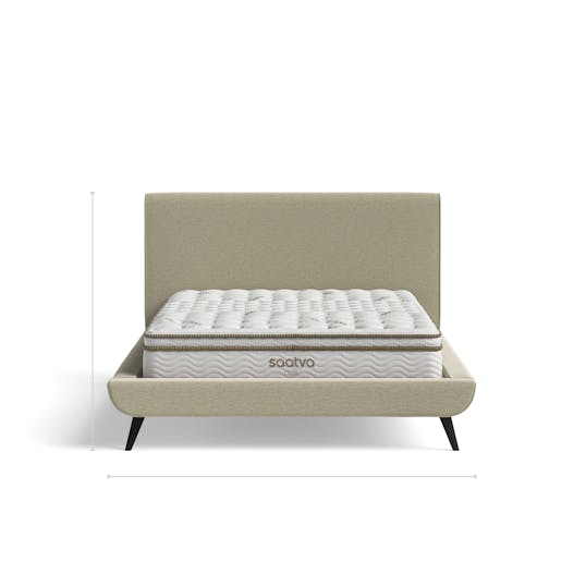 Porto Bed Frame With Storage Dimensions dimensions/front