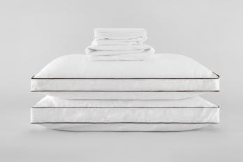 The Sateen Sheet Set & Latex Pillows Bundle