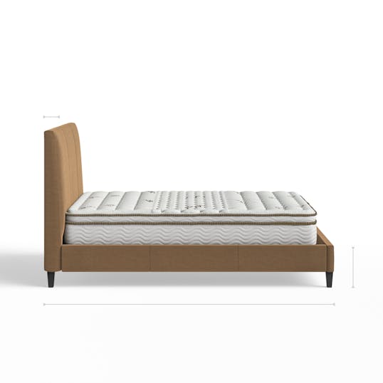 Siena Leather Bed Frame With Storage Dimensions dimensions/profile