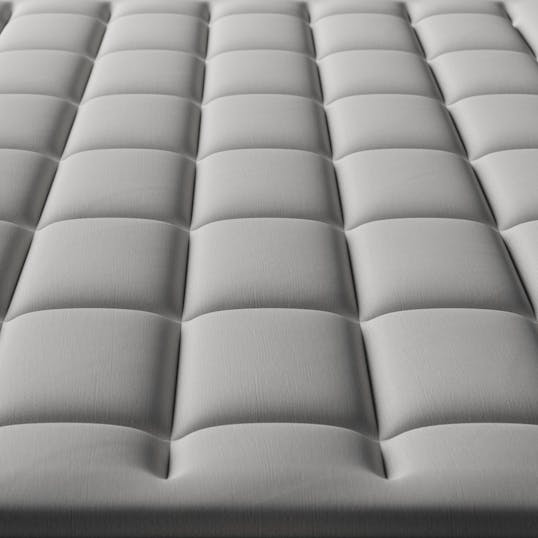 A photo of the air chambers in the Solaire mattress
