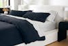 Waffle Knit Duvet Cover Set lifestyle angle